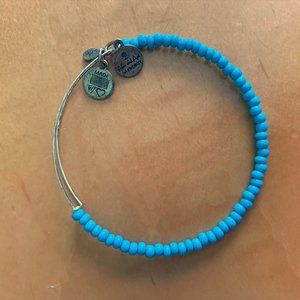 Sky Blue Beaded Alex and Ani Bangle